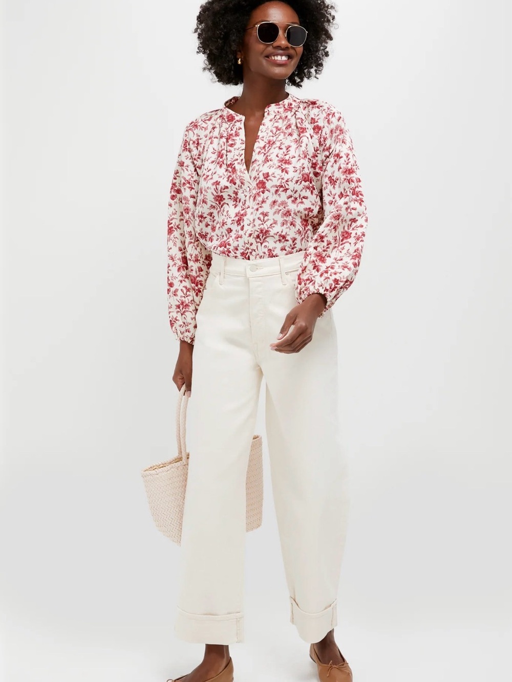 Tuckernuck Pomegranate Bloom Blouse View 2